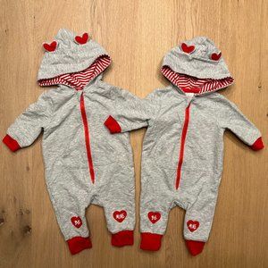 Pair of Valentine's Day Jumpers